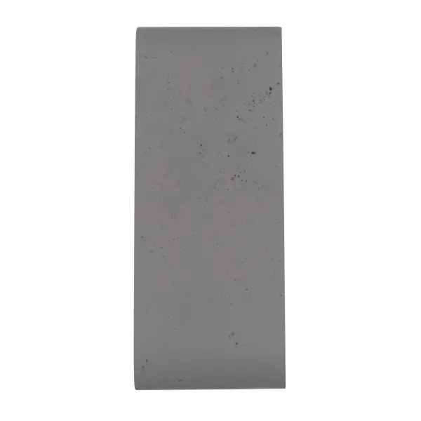 The Golden Lighting Stela 16" Integrated LED Outdoor Wall Light presents a modern architectural design inspired by natural stone. Its gently curved profile and travertine-textured surface create a sculptural presence while maintaining a clean, contemporary silhouette. The integrated linear LED light source is discreetly recessed, producing soft, ambient illumination that enhances the fixture's form without visual clutter. Finished in Gray Travertine, the surface showcases subtle mineral texture, delicate pitting, and a smooth matte sheen that evokes the refined character of honed stone. Measuring 16"W x 6.25"H x 1.75"D, this fixture is ideal for entryways, patios, garage exteriors, and architectural facades. Wet-location rated for direct exposure to the elements, it delivers 750 lumens at 3000K for warm, energy-efficient outdoor illumination. Collection: Stela Finish: Gray Travertine Width: 16.00" Height: 6.25" Weight: 6.30 lb Extension from Wall: 1.75" Canopy: 14"W x 3"H x 0.5"D Bulbs Included Number of Bulbs: 1 Maximum Wattage: 11.00 W Bulb Type: Panel Light Source: LED Dimmable Voltage: 120.00 V Country of Origin: China Safety Listing: ETL ADA LED Manufacturer Warranty: 5 Year Limited - alternate view