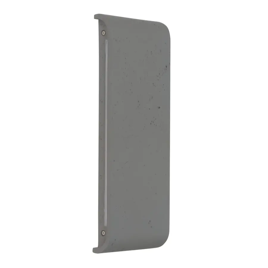 Stela 16" LED Outdoor Wall Light in Gray Travertine - Image 4