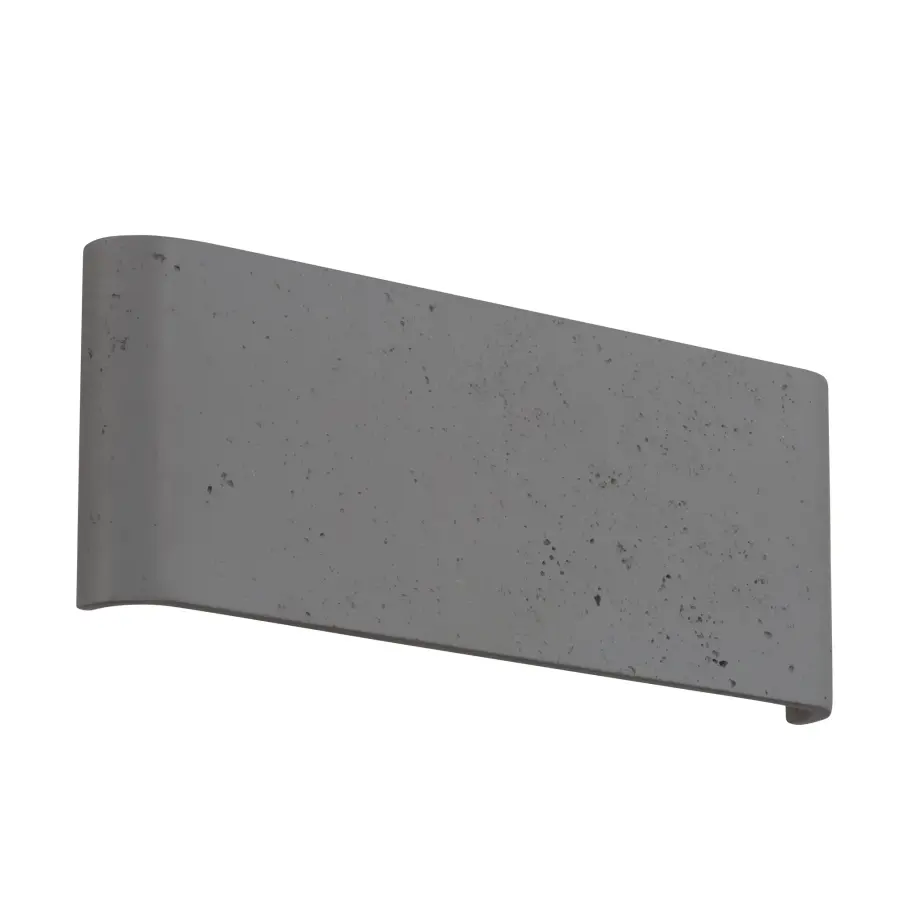 Stela 16" LED Outdoor Wall Light in Gray Travertine - Image 5
