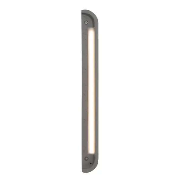 Stela 16" LED Outdoor Wall Light in Gray Travertine - Image 6