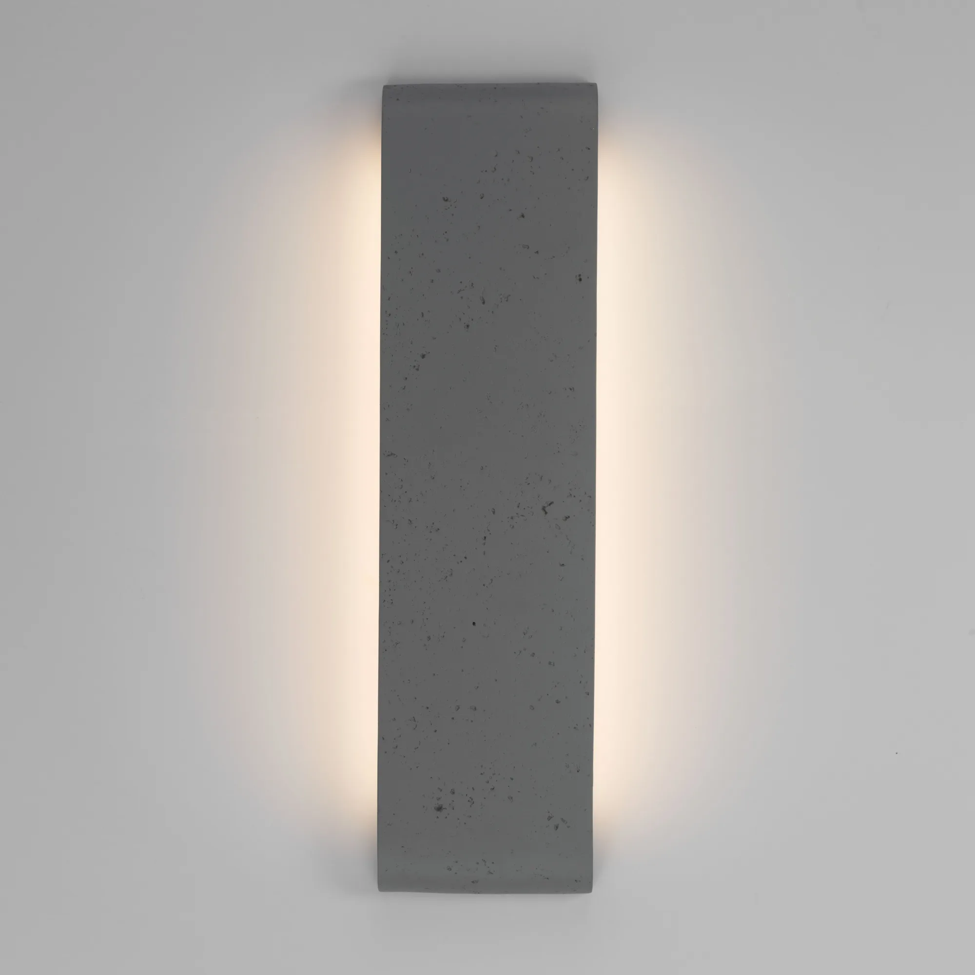 Stela LED Outdoor Wall Mount in Gray Travertine