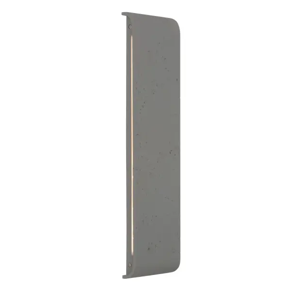 Stela 24" LED Outdoor Wall Sconce in Gray Travertine - Image 4