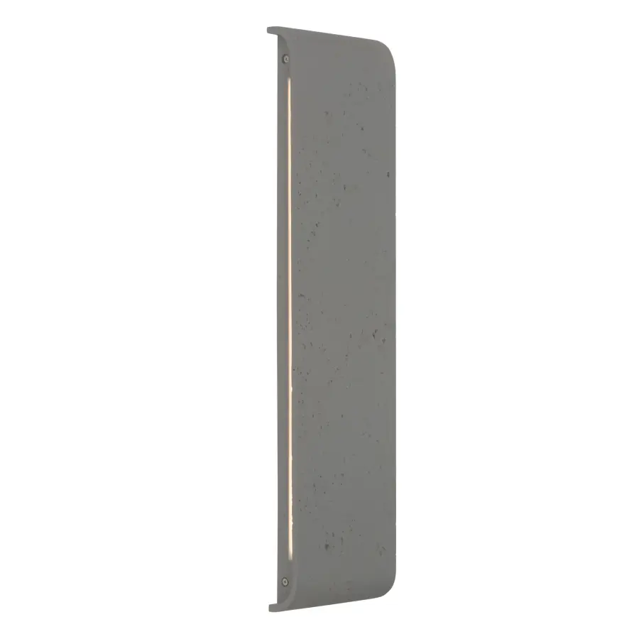 Stela 24" LED Outdoor Wall Sconce in Gray Travertine - Image 4