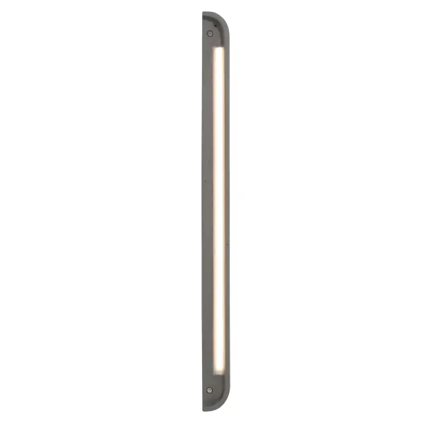 Stela 24" LED Outdoor Wall Sconce in Gray Travertine - Image 5