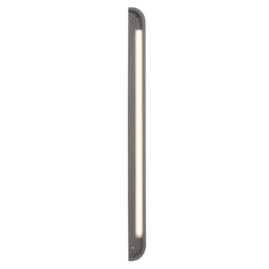 Stela 24" LED Outdoor Wall Sconce in Gray Travertine - Image 5