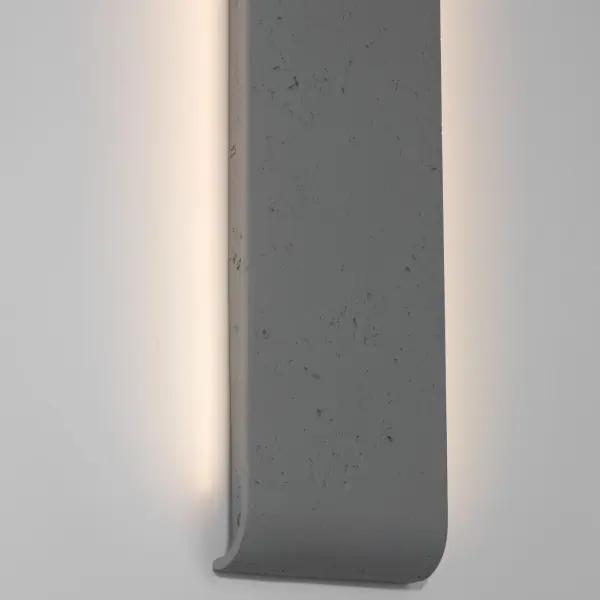 Stela 24" LED Outdoor Wall Sconce in Gray Travertine - Image 7
