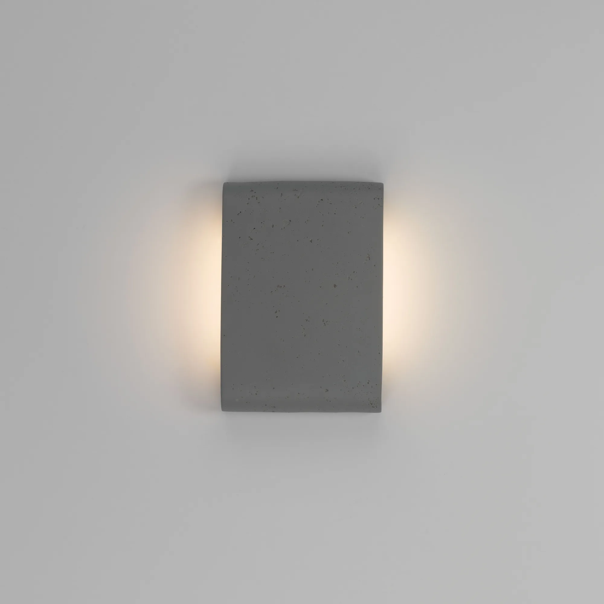 Stela LED Outdoor Wall Mount in Gray Travertine