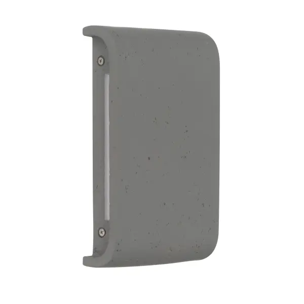 Stela 9" LED Outdoor Wall Light in Gray Travertine - Image 4