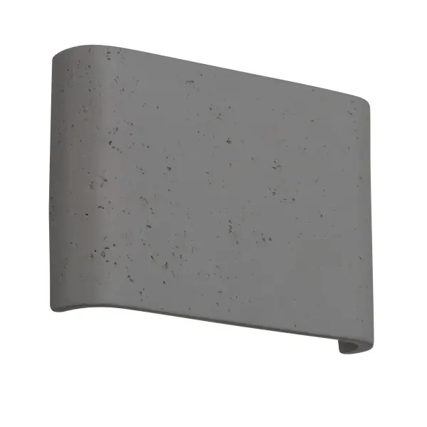 Stela 9" LED Outdoor Wall Light in Gray Travertine - Image 6