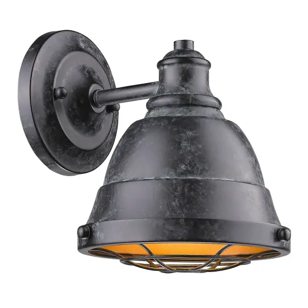 Golden Lighting Bartlett 1-Light Vanity in Black Patina - Image 3