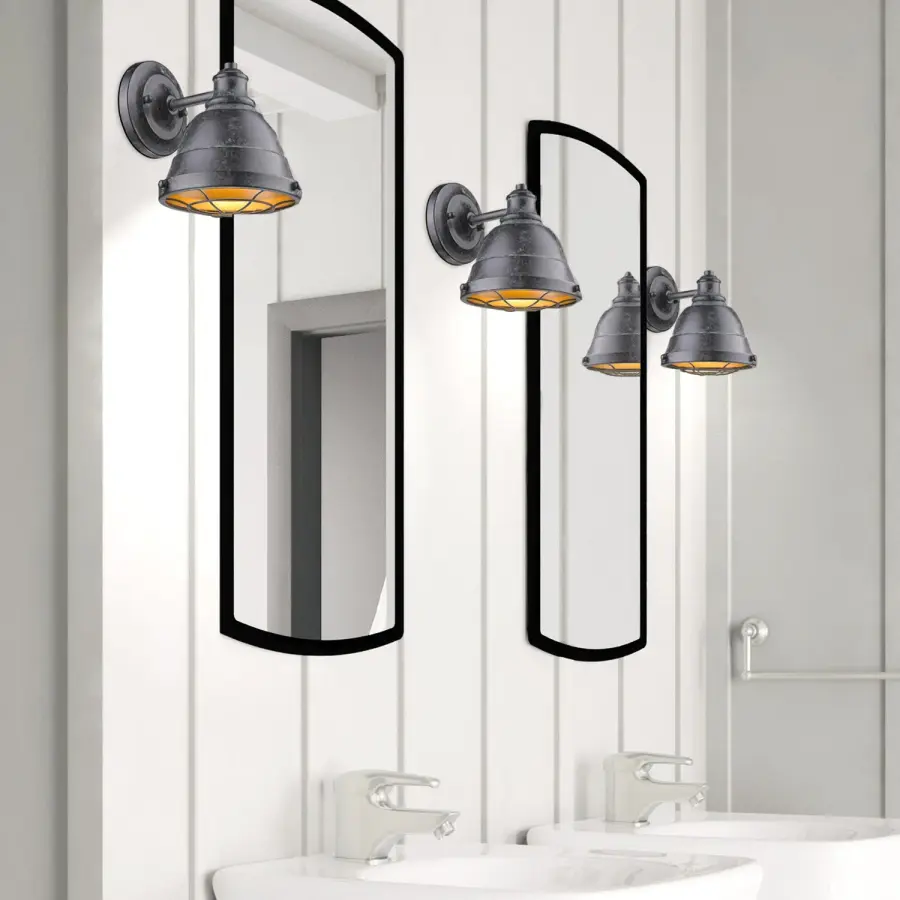 Golden Lighting Bartlett 1-Light Vanity in Black Patina - Image 4
