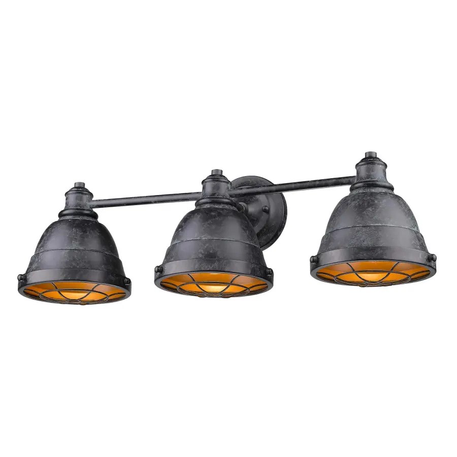 Bartlett 3-Light Bath Vanity in Black Patina - Image 1
