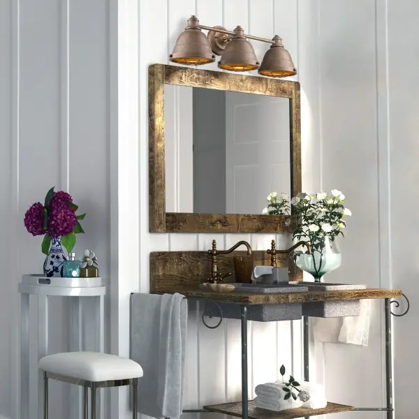 Golden Lighting Bartlett 3-Light Vanity in Copper Patina - Image 2