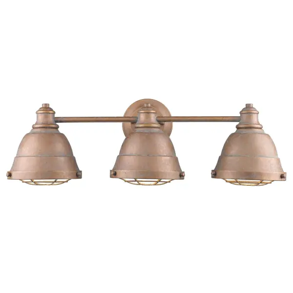 Golden Lighting Bartlett 3-Light Vanity in Copper Patina - Image 3