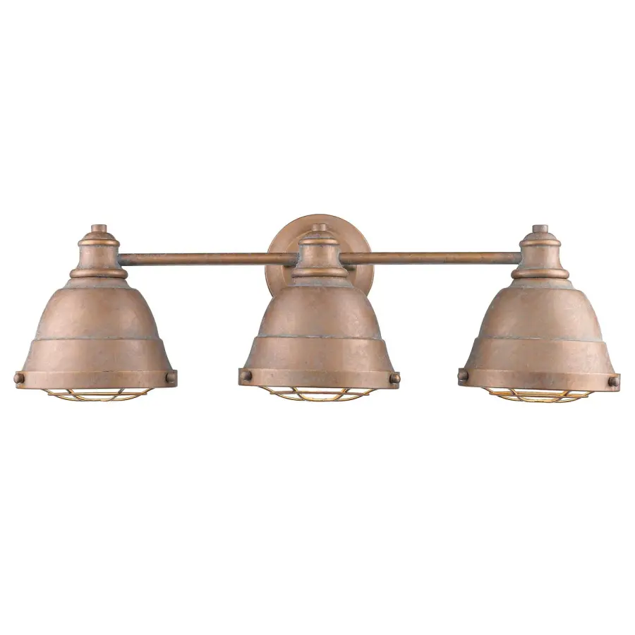 Golden Lighting Bartlett 3-Light Vanity in Copper Patina - Image 3