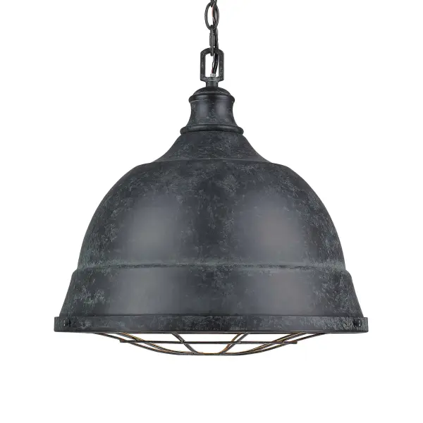 Golden Lighting Bartlett 2-Light Pendant in Black Patina - Image 1