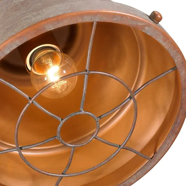 Golden Lighting Bartlett 1-Light Pendant in Copper Patina - Image 3