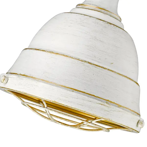 Golden Lighting Bartlett 1-Light Pendant in French White - Image 4