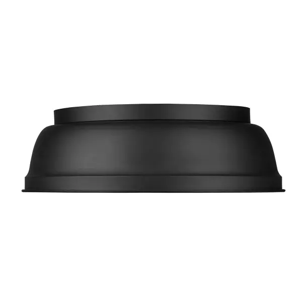 Golden Lighting Rebel 2-Light Flush Mount in Matte Black - Image 3