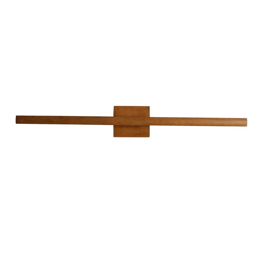 Golden Lighting Vireo Integrated LED 28" Vanity Light in Walnut - Image 1