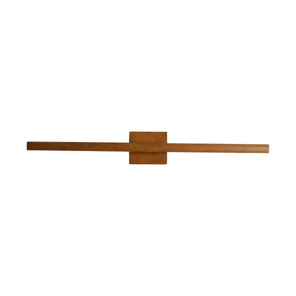 The Vireo LED vanity light combines contemporary minimalist design with warm walnut wood for a sophisticated bathroom lighting solution. Energy-efficient integrated LED technology delivers 1260 lumens at 3000K.