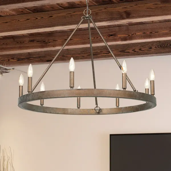 Carraway Nine Light Chandelier in Copper Patina - Image 5