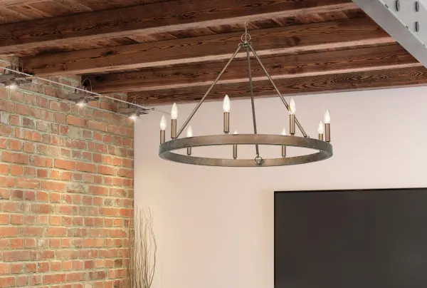 Carraway Nine Light Chandelier in Copper Patina - Image 6