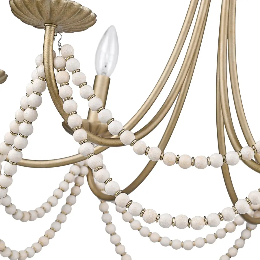 Serafina 6-Light Chandelier in Golden Aura - Image 3