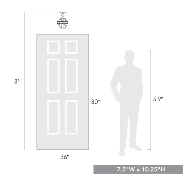 The Semi-Flush Mount by Golden Lighting - Image 6