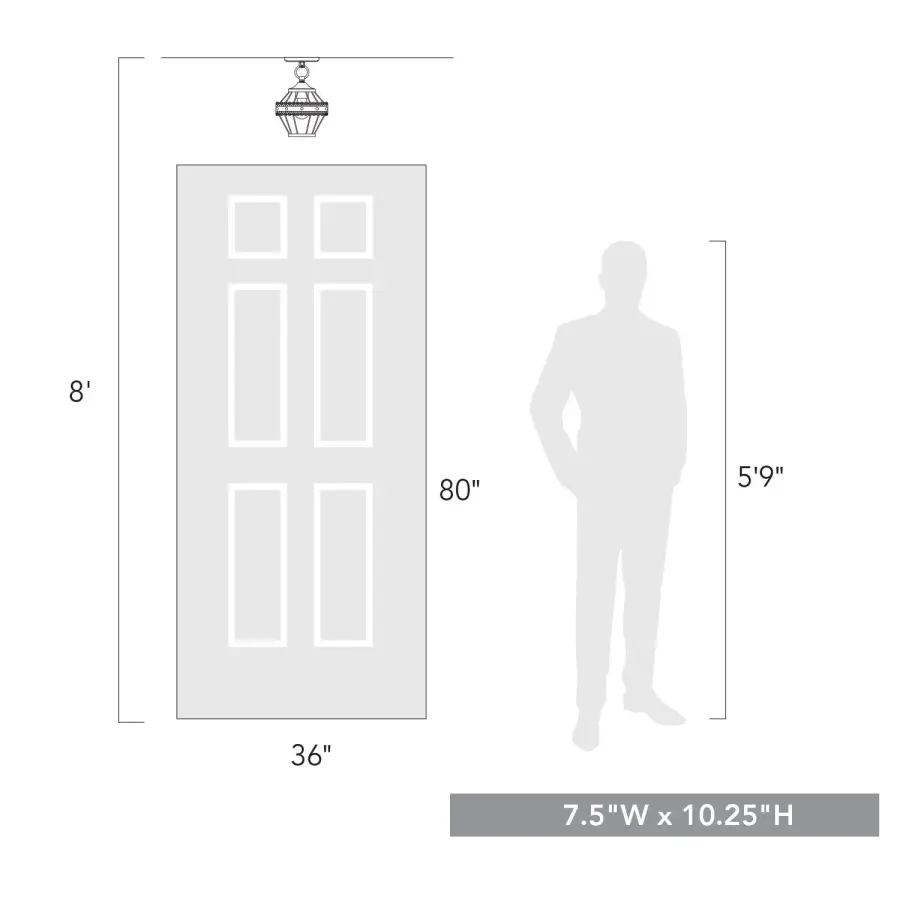 The Semi-Flush Mount by Golden Lighting - Image 6