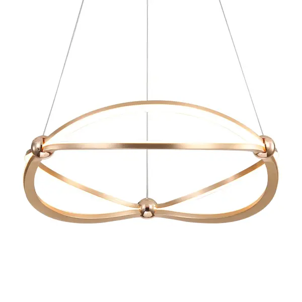 Spirale LED Chandelier in Anodized Gold - Image 1