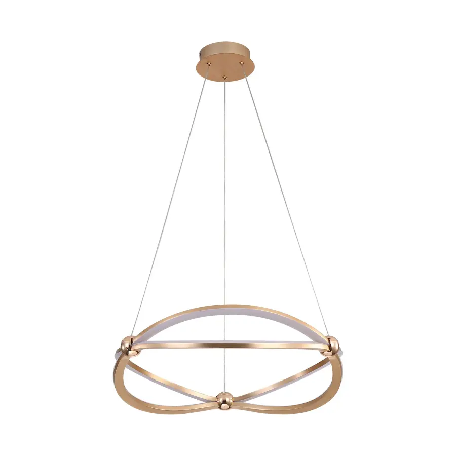 Spirale LED Chandelier in Anodized Gold - Image 2