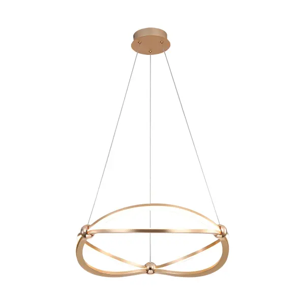 Spirale LED Chandelier in Anodized Gold - Image 4