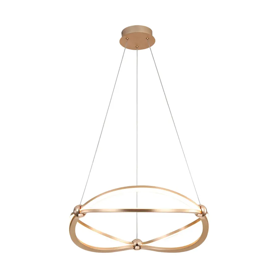 Spirale LED Chandelier in Anodized Gold - Image 4
