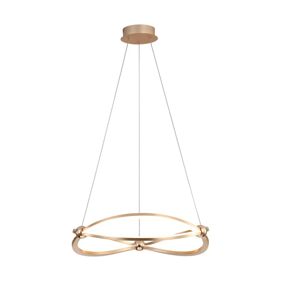 Spirale LED Chandelier in Anodized Gold - Image 5