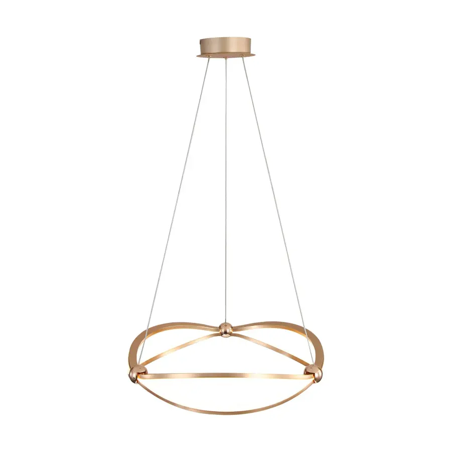 Spirale LED Chandelier in Anodized Gold - Image 6