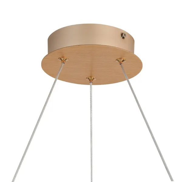 Spirale LED Chandelier in Anodized Gold - Image 10