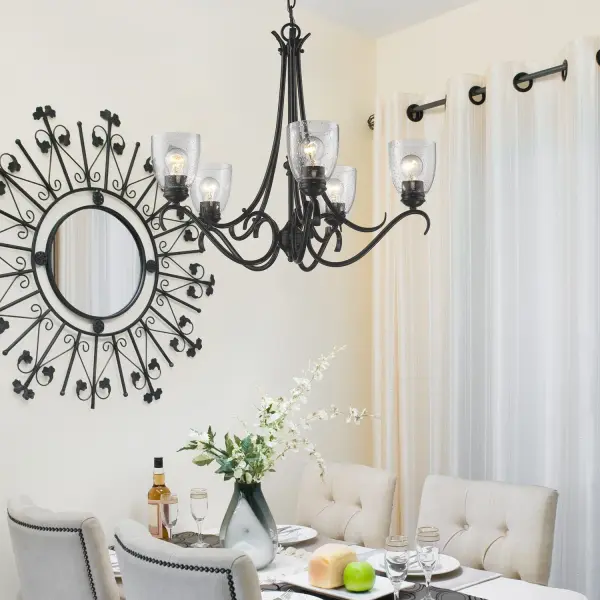 Parrish 5-Light Chandelier in Matte Black - Image 5
