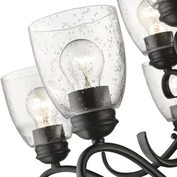 Golden Lighting Parrish 9-Light Chandelier in Matte Black - Image 3