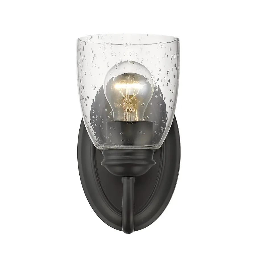 Golden Lighting Parrish 1-Light Vanity in Matte Black - Image 2