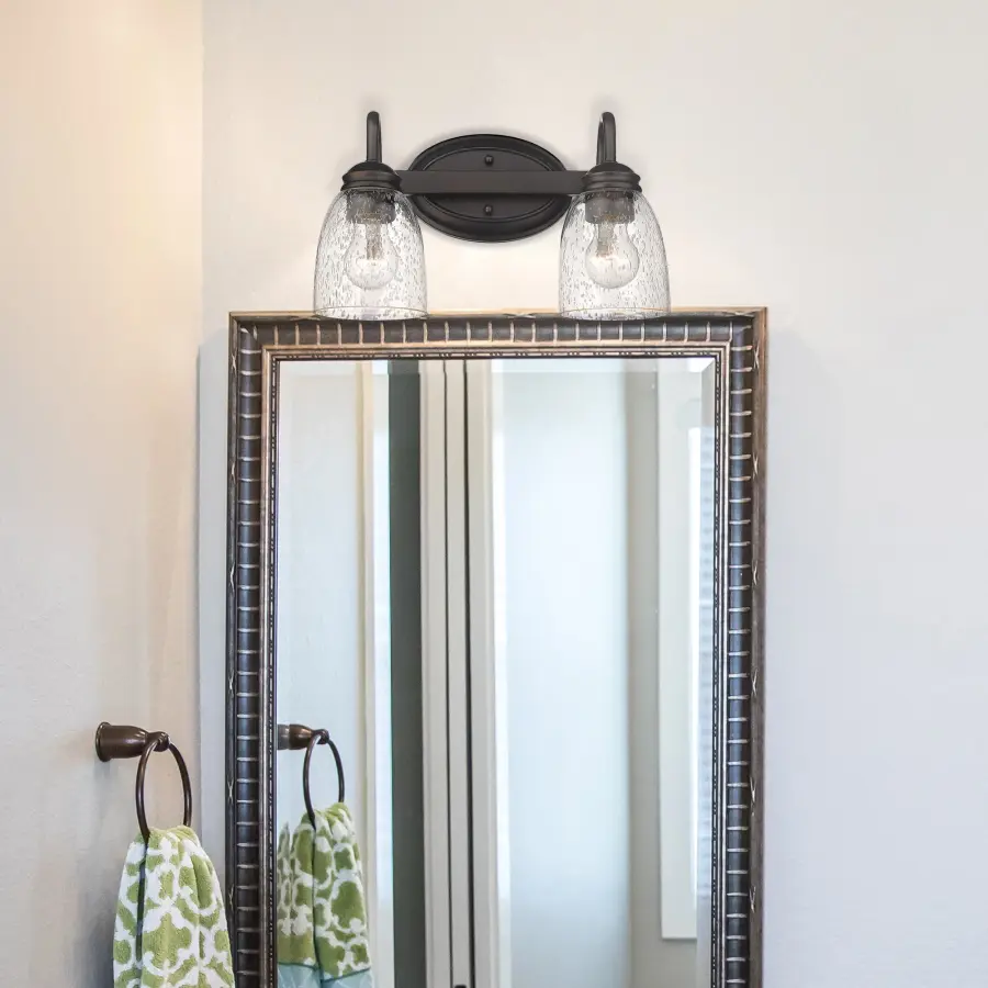 Golden Lighting Parrish 2-Light Vanity in Rubbed Bronze - Image 2