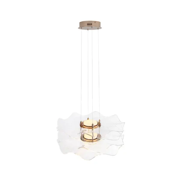 Vetrina Integrated LED 2-Tier Pendant in Light Gold - Image 3