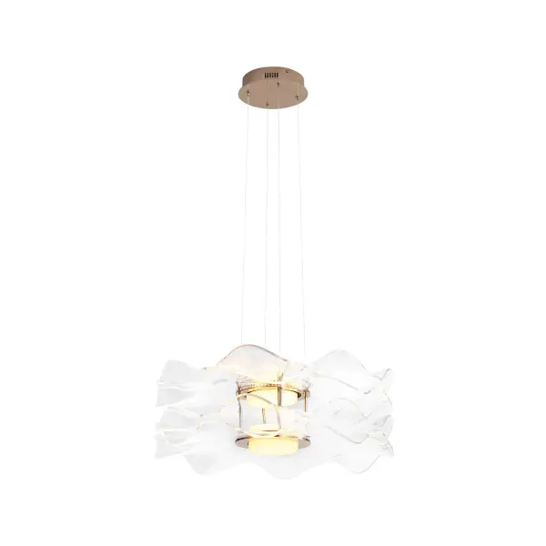 Vetrina Integrated LED 2-Tier Pendant in Light Gold - Image 4