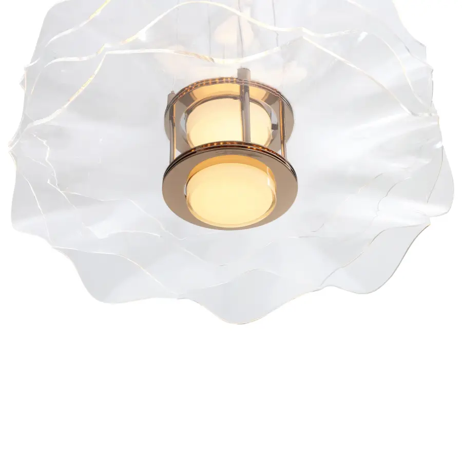 Vetrina Integrated LED 2-Tier Pendant in Light Gold - Image 5
