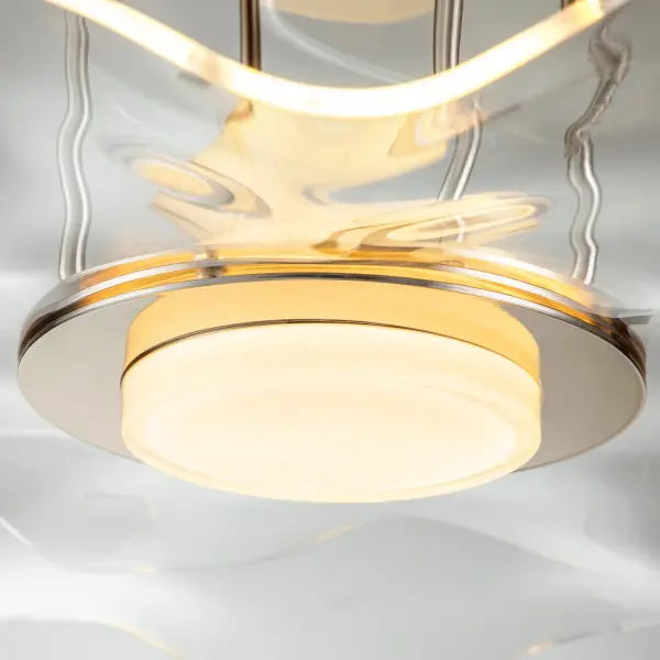 Vetrina Integrated LED 2-Tier Pendant in Light Gold - Image 8