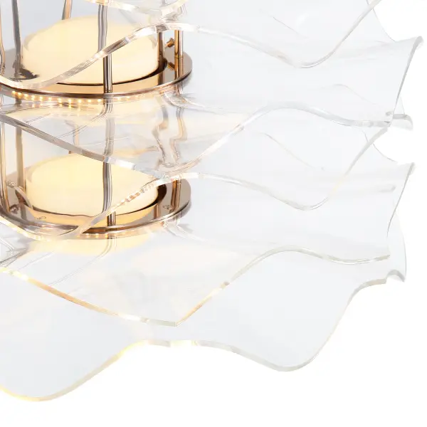 Vetrina Integrated LED 3-Tier Pendant in Light Gold - Image 6