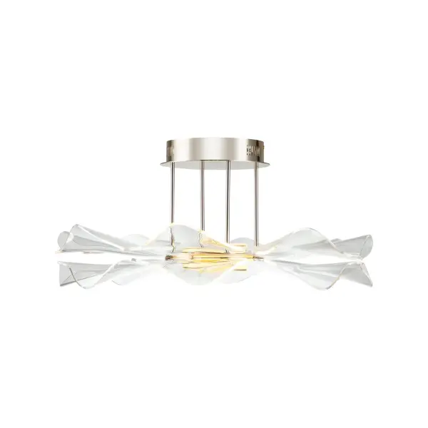 Golden Lighting Vetrina Integrated LED Semi-Flush Mount in Light Gold - Image 1