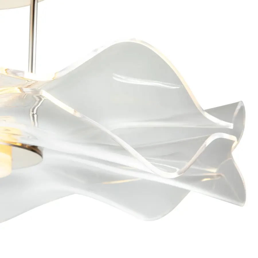 Golden Lighting Vetrina Integrated LED Semi-Flush Mount in Light Gold - Image 5