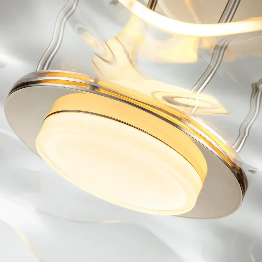 Golden Lighting Vetrina Integrated LED Semi-Flush Mount in Light Gold - Image 6
