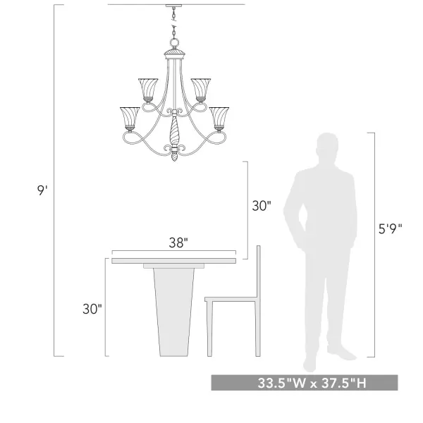 The Chandelier by Golden Lighting - Image 5